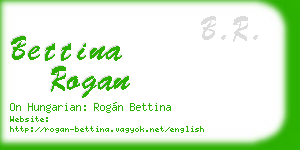 bettina rogan business card